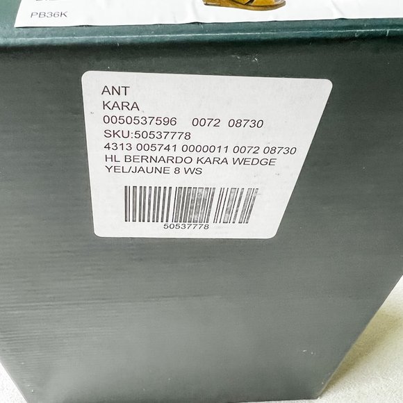 Anthropologie Bernardo "Kara" Suede Wedge Sandals - Picture 8 of 9